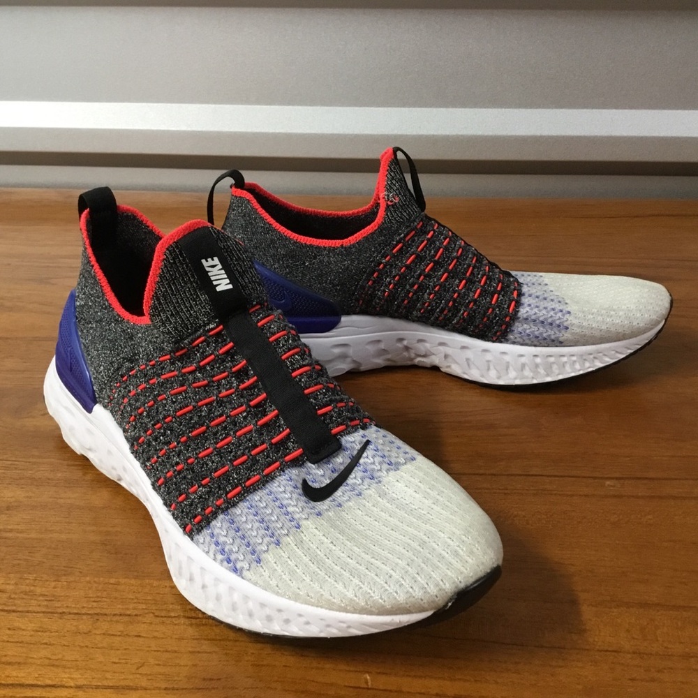 Nike Gray and Red Athletic Shoes